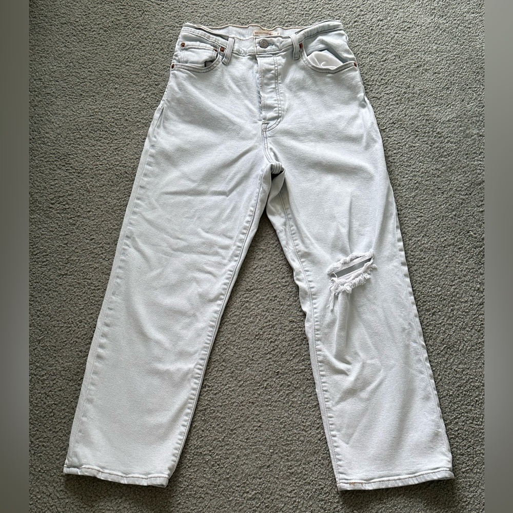 Levi’s ribcage straight ankle jeans